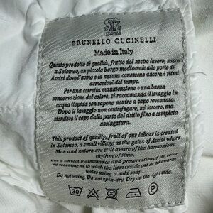Brunello Cucinelli women white jeans US size 8, Italian sz 44, made in Italy.